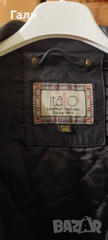 Мъжко кожено яке/шуба,  размер ХЛ/2ХЛ , снимка 3 - Якета - 52290598