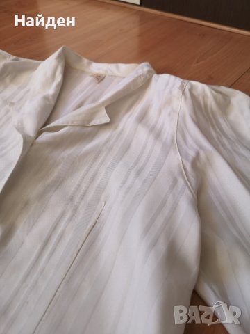 Бяла дамска риза с буфан ръкав, снимка 4 - Ризи - 44156938