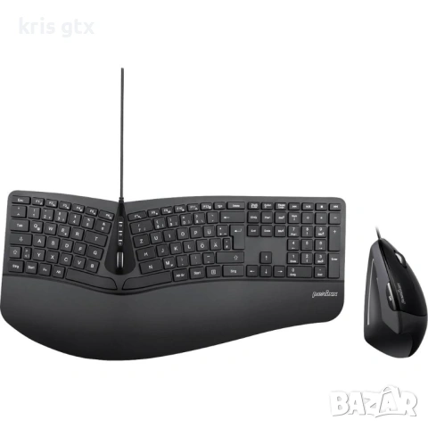 Ергономична клавиатура Perixx PERIDUO-505 с вертикална мишка – Split Keyboard + Vertical Mouse, снимка 7 - Клавиатури и мишки - 54359509