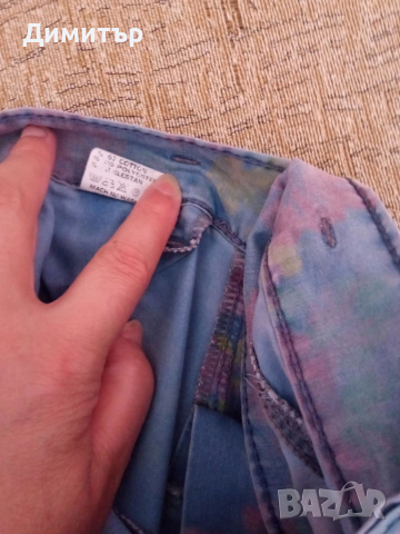 Дамски къси панталонки с цветя С-М размер, снимка 7 - Къси панталони и бермуди - 52006214