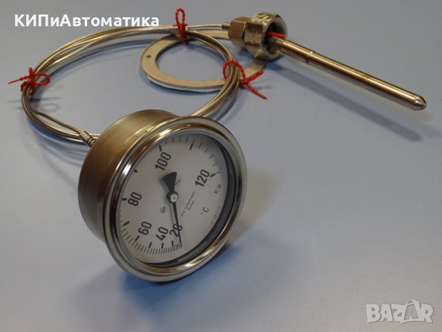 Термометър GEA Tuchenhagen Ф100, +20/+120°C capillarythermometer