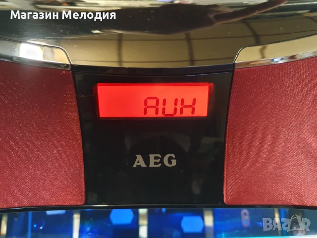 Блутут тонколона AEG Има и usb и aux. Bluetooth sound system AEG BSS 4803 В отлично техническо и виз, снимка 4 - Аудиосистеми - 51062307