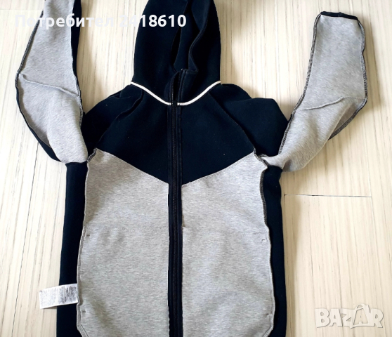 Nike Tech Full Zip Hoodie Mens Size S ОРИГИНАЛ! Мъжки Суитшърт!, снимка 4 - Спортни дрехи, екипи - 52682829