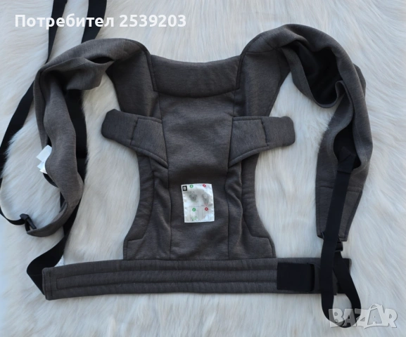 Ергономична раница Ergobaby - Embrace, Heather Grey, снимка 11 - Кенгура и ранички - 54240618