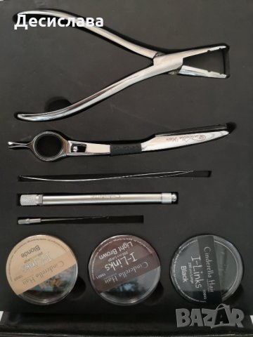 Комплект инструменти / поставяне на треси / кичури / екстеншън, снимка 2 - Фризьорски принадлежности - 31063850