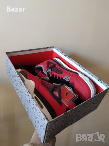 Nike Air Jordan 4 Retro Toro Bravo Red Нови Обувки Кецове Маратонки Размер 42 Номер Червени , снимка 11 - Кецове - 39312982