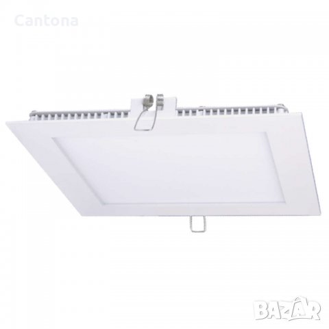 LED панел за вграждане - квадрат, 18 W топла светлина с LED драйвер, снимка 2 - Лампи за таван - 39136252