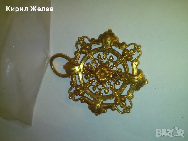 УНИКАЛНО БРОНЗОВО ПОЗЛАТЕНО СТАРИННО БИЖУ МАЙСТОРСКА ИЗРАБОТКА 14208, снимка 5 - Колекции - 29844009