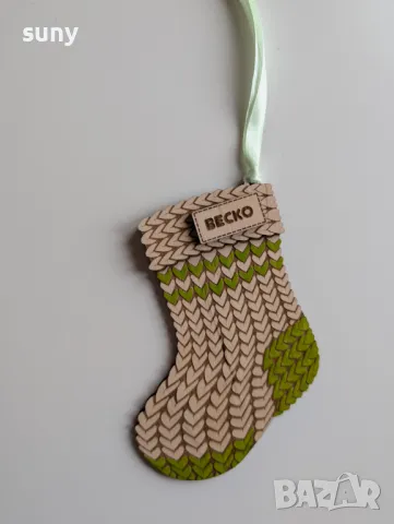 Персонализирани дървени коледни играчки за украса, снимка 6 - Други - 47820240