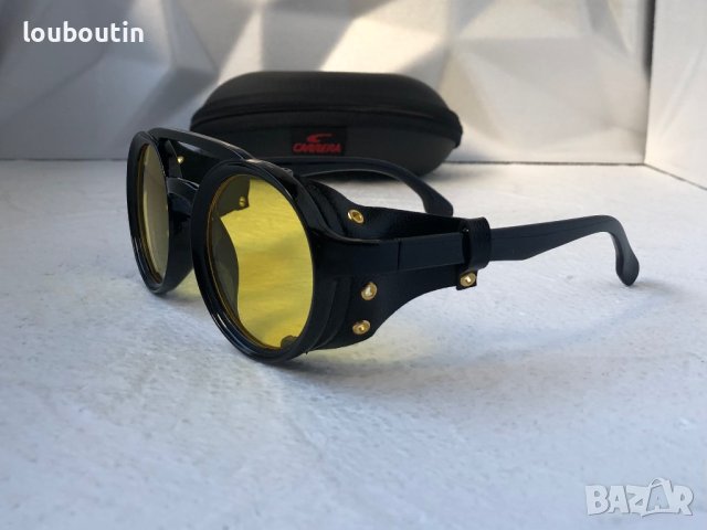 Carrera Мъжки слънчеви очила с кожа кръгли, снимка 4 - Слънчеви и диоптрични очила - 40539667