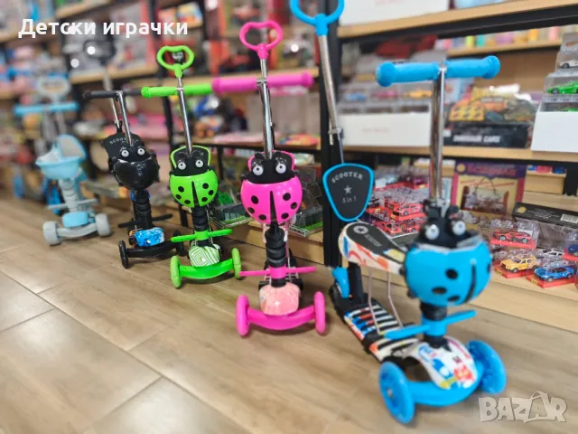 Тротинетка 5в1 с поставка за крачета, родителски контрол , снимка 1