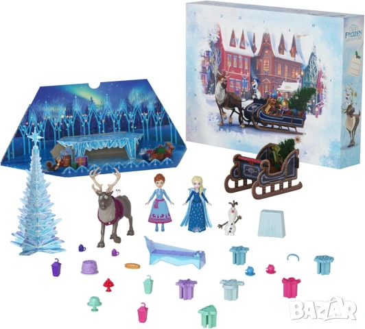 НОВ FROZEN Адвент Календар с Фигурки и Аксесоари , снимка 2 - Фигурки - 53005917