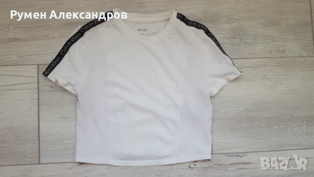 Бяло бюстие тип ТОП CALVIN KLEIN за момиче с размер S/Р, снимка 5 - Корсети, бюстиета, топове - 50092518