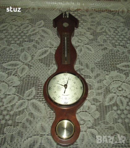 Троен уред за стена, барометър, влагомер и термометър