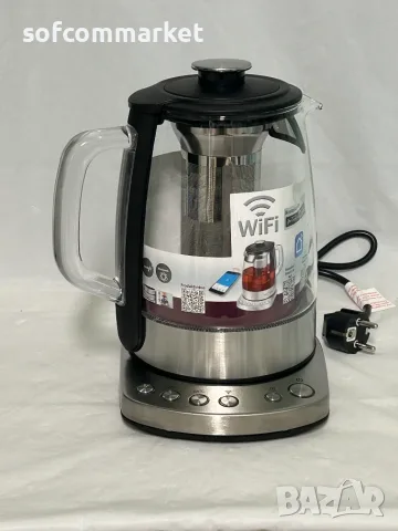 Смарт стъклена кана ProfiCook PC-WKS 1167 G (Wi-Fi, гаранция), снимка 3 - Кани - 56084711