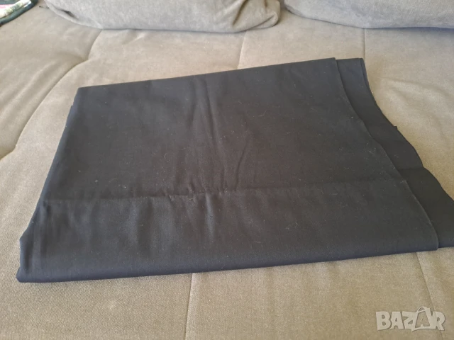 Плат за шиене черен вълнен зимен, снимка 2 - Платове и дамаски - 47602042