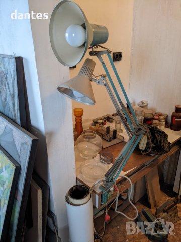 Стари метални лампи, настолни и разтегателни , снимка 6 - Настолни лампи - 36859191