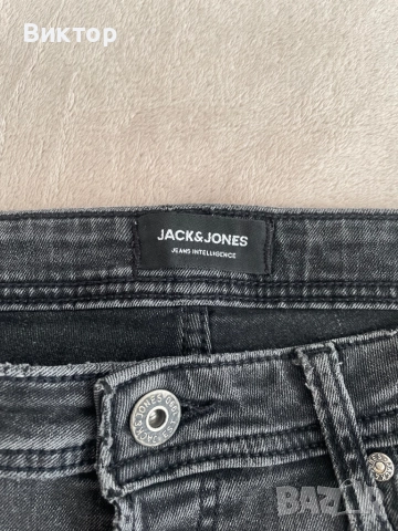 Тъмно Сиви Дънки Jack & Jones, снимка 3 - Дънки - 52359438
