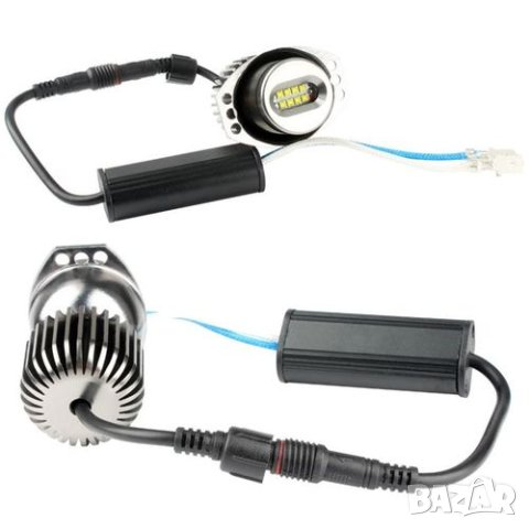 2X 80W LED Angel Eyes Marker Lights Bulbs White 6000K for BMW- E90 E91 2009-2011, снимка 3 - Аксесоари и консумативи - 42766782