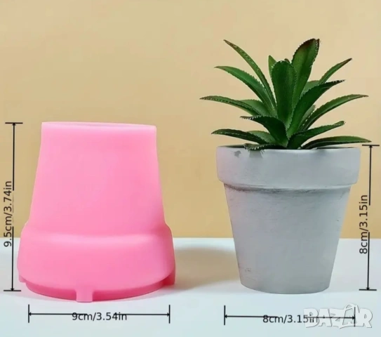 Молд саксия за цветя , снимка 5 - Форми - 53257736