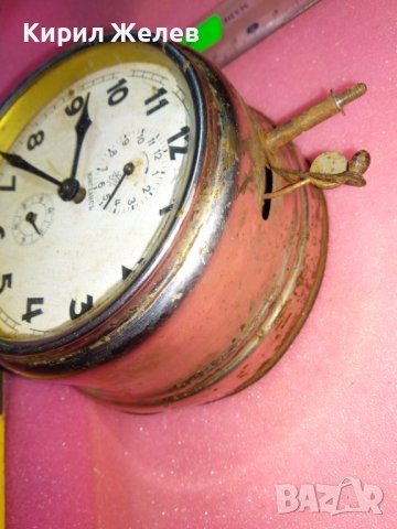 ЮНГХАНС Стар КОЛЕКЦИОНЕРСКИ МЕХАНИЧЕН НЕМСКИ БУДИЛНИК JUNGHANS от ЦАРСКО ВРЕМЕ 43626, снимка 13 - Антикварни и старинни предмети - 44466294