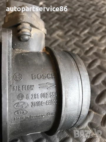 Дебитомер за въздух за KIA Sorento 2.5 CRDi (2003–2007) Bosch 0281002554, снимка 3 - Части - 53314045