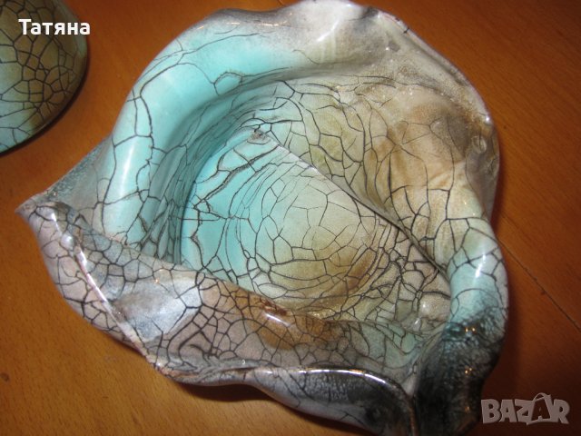 АВТОРСКА КЕРАМИКА /БЪЛГАРИЯ/ -;СЕРВИЗ  ОТ СБХ;ЮТИЯ;ВАЗА ПЕПЕЛНИК;, снимка 12 - Сервизи - 31863326