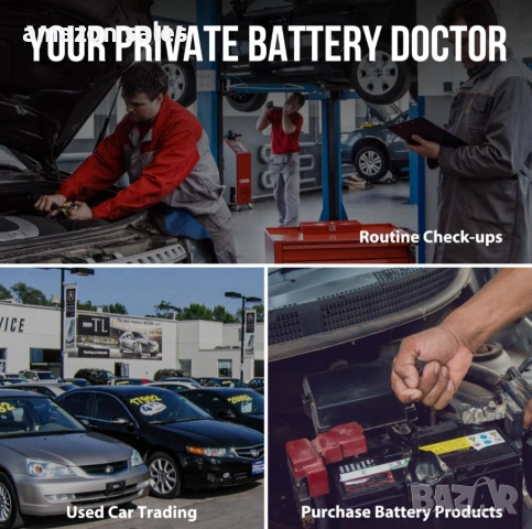 KONNWEI KW218 6V 12V тестер за акумулатори 100-2000CCA,анализатор на акумулатори,тестер за зарежданe, снимка 7 - Аксесоари и консумативи - 54160988