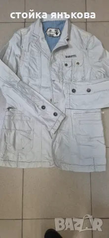 Елегантно мъжко тънко яке тип сако,светло сиво, снимка 6 - Якета - 49747989