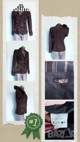 Два броя Винтидж / Сако "Jackpot" by Carly Gry и "Repeat" / вълна и лен, снимка 12 - Сака - 52254786