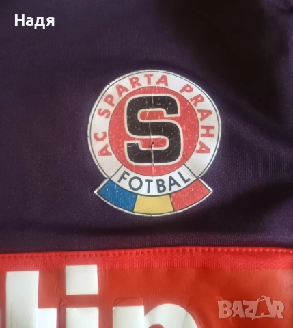 Оригинална Тренировъчна блуза на Спарта Прага, снимка 6 - Блузи - 52655253