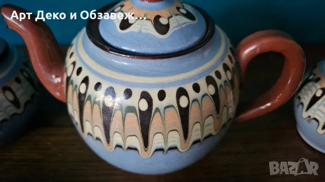 Троянски ретро сервиз за кафе, снимка 7 - Чаши - 55985401