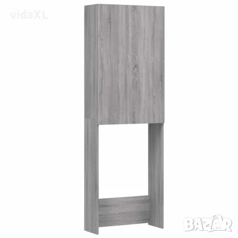 vidaXL Шкаф за пералня, сив сонома, 64x25,5x190 см, снимка 1 - Шкафове - 56148036