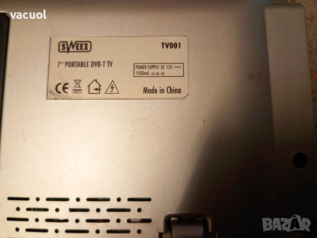 Преносим мини 7" телевизор SWEEX DVB-T TV, снимка 7 - Телевизори - 54011405