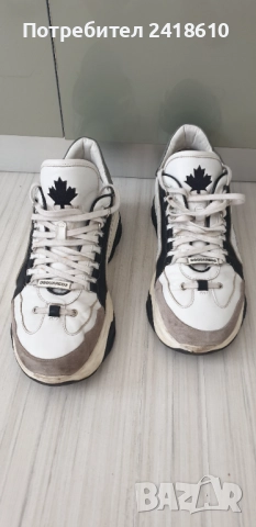 DSQUARED2 Bumpy 551 Leather Sneakers Mens Size 45/29см  ОРИГИНАЛ! Мъжки Кецове от естествена кожа!, снимка 11 - Кецове - 51798155