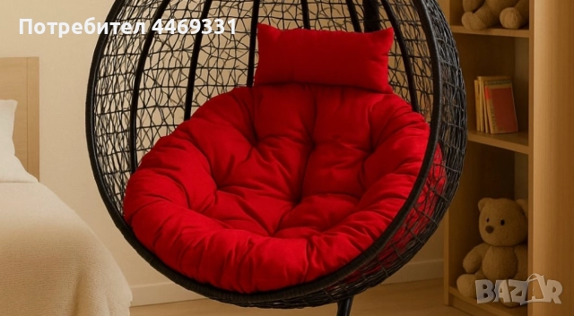 Градинска висяща люлка тип гнездо,яйце–Промоция!, снимка 6 - Градински мебели, декорация  - 52332387