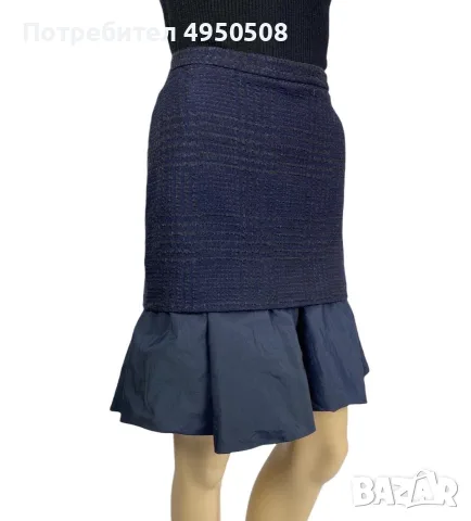 MOSCHINO – евтина и шик пола с разкършени краища, размер 42 (Италия), 8 (САЩ), снимка 5 - Рокли - 56132756