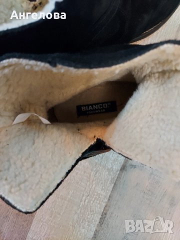 Боти естествен велур Bianco, снимка 5 - Дамски боти - 31522866