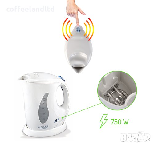 Електрическа кана за вода 0,6 л. AD 02, снимка 9 - Кани - 35075985