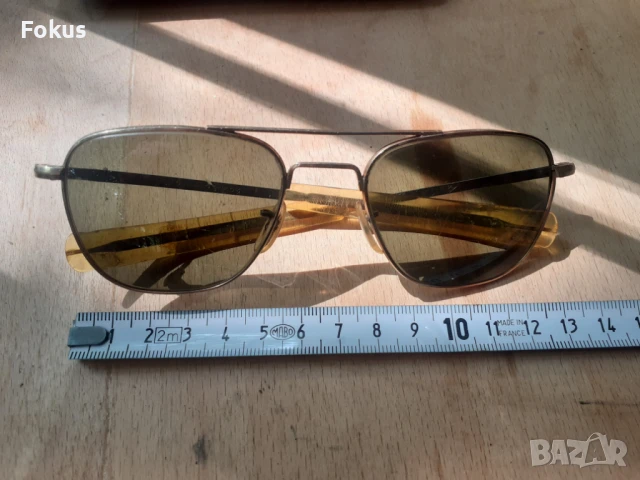 Американски пилотски очила American Optical 12K GF, снимка 5 - Антикварни и старинни предмети - 51043389