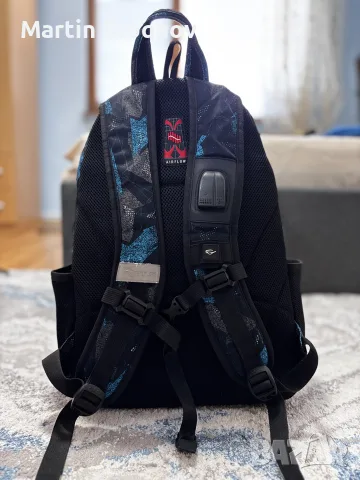 Ученическа раница 2в1 Pulse Teens Blue Arrow, черно-синя, снимка 4 - Раници - 55987274