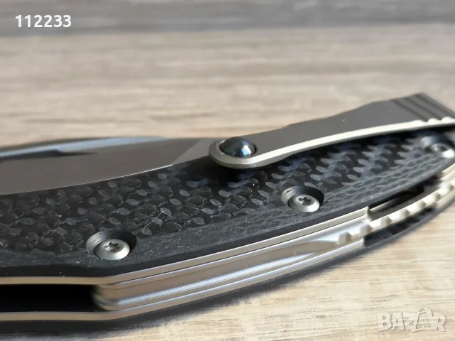 Microtech Matrix TitaniumCF Handle Hand Rubbed Satin 165C-4CFTI, снимка 8 - Ножове - 56327945