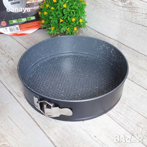 2999 Метална кръгла форма с падащо дъно BRIO, Ф26см, снимка 5 - Съдове за готвене - 37654374