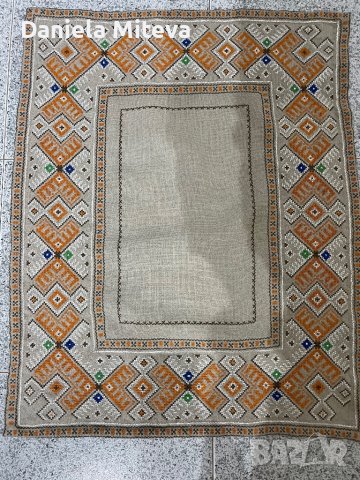 Каре на ленена панама