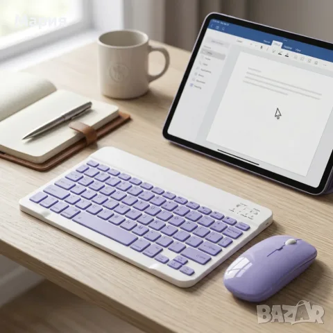 Комплект Bluetooth клавиатура и мишка 