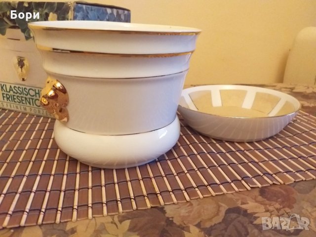 Нова порцеланова немска саксия , снимка 4 - Вази - 30741982