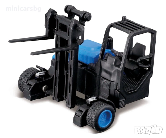 Bburago 1:43 Mercedes-Benz Actros SEDIS – камион с ремарке и мотокар (Street Fire Haulers Lift & Loa, снимка 4 - Колекции - 52904859