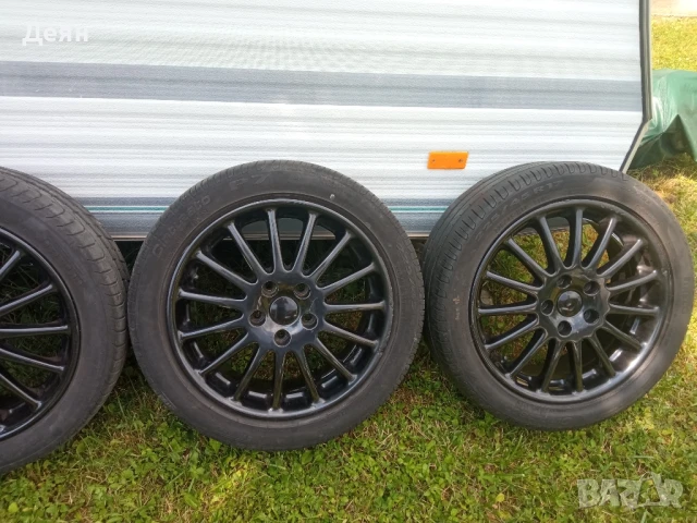 Алуминиеви джанти 5 x 114.3  17 цола .С летни спиртни гуми, снимка 3 - Гуми и джанти - 50739669