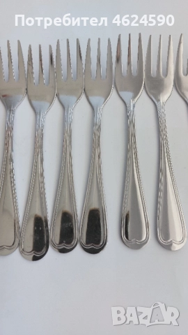 Малки десертни вилички, снимка 2 - Прибори за хранене, готвене и сервиране - 52106433