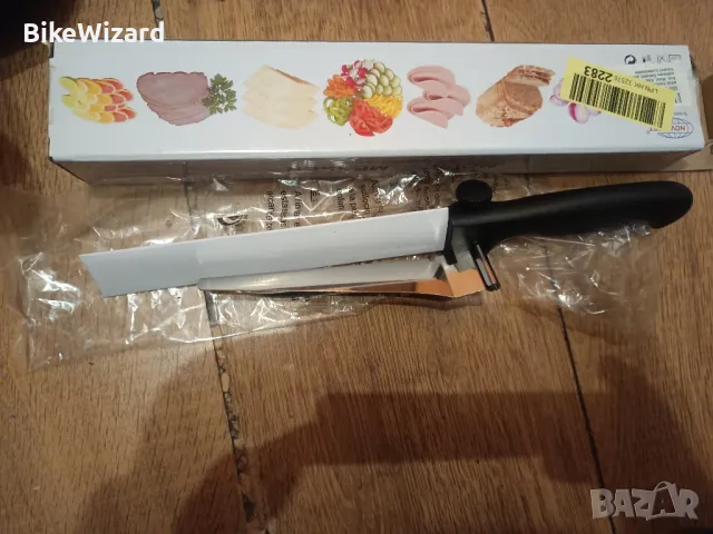 Нож  NOVA с дистанционер за хляб колбаси кашкавал от неръждаема стомана НОВ, снимка 5 - Аксесоари за кухня - 48553153